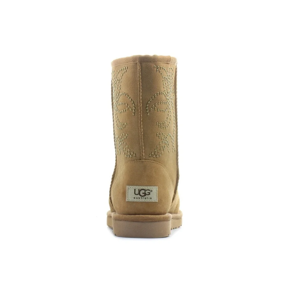 UGG Adelaide Chestnut Boots Womens Size 11 Chestnut Shearling Sheepskin NEW